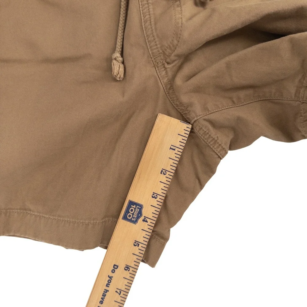 LL Bean Mens Small Dock Shorts Brown Classic Fit Cotton Gorpcore Lake Boat